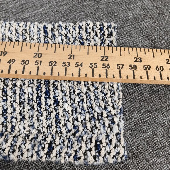 ​Club Monaco Tweed & Lamb Leather Blazer Womens Size XSmall Luxury Asymetric - Picture 7 of 10